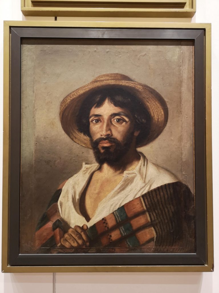 Hombre del Sarape de Felipe Santiago Gutiérrez en el Museo Regional